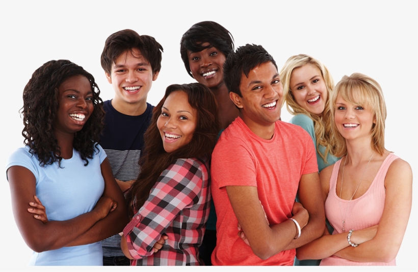 Positive Assistance - Group Of Teens Png, transparent png #3382975