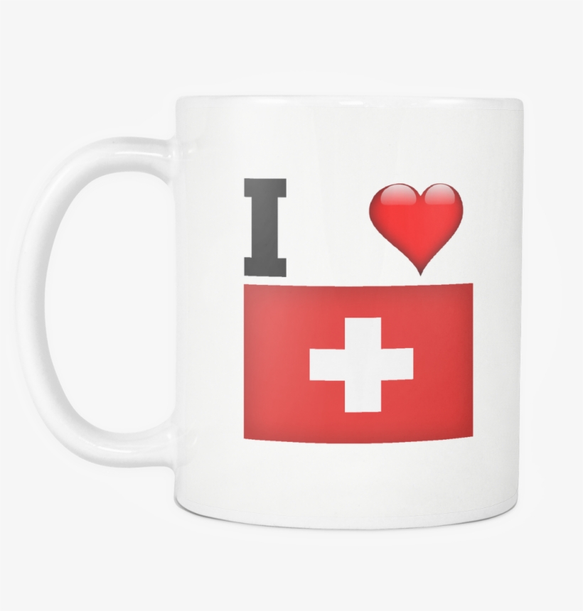 I Love Switzerland Flag - Coffee Cup, transparent png #3383203