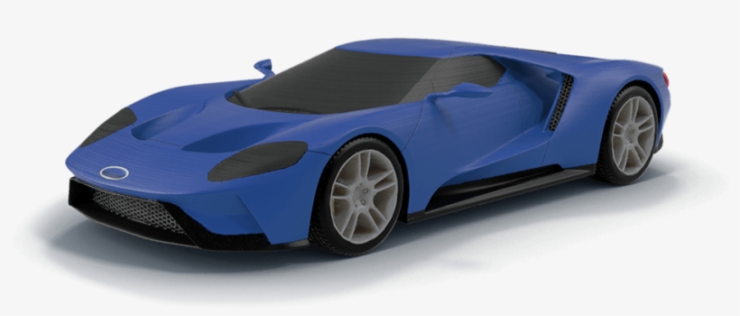 All-new Ford Gt - 3d Printed Miniature Car, transparent png #3383633