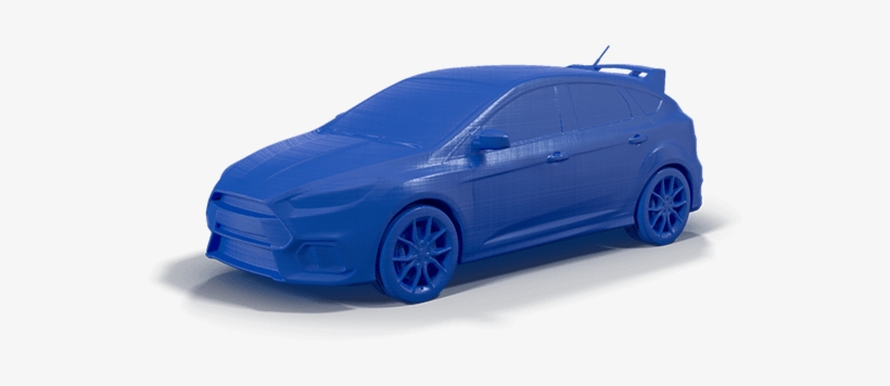 Ford Focus Rs Small Pla Min - 3d Printed Car Small, transparent png #3383820