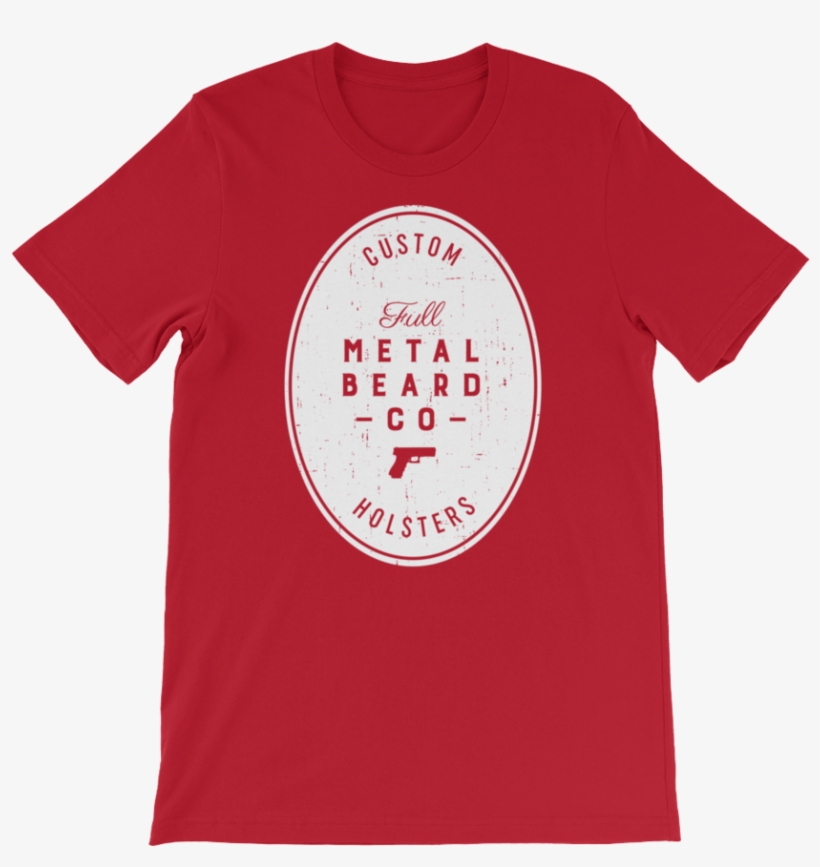 Full Metal Beard Distressed American Flag Short Sleeve - Domo And Crissy Merch, transparent png #3384177