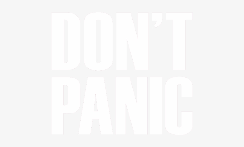 Don't Panic Logo - Logo Don T Panic, transparent png #3384255