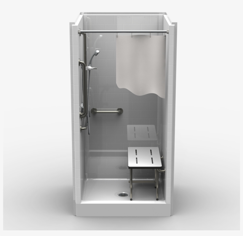 Remodeler Shower Four Piece 42×38 - Sliding Door, transparent png #3384279