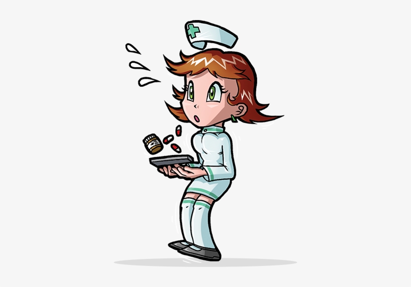 Doctor Panic Nurse - Panic Doctor Cartoon, transparent png #3384392