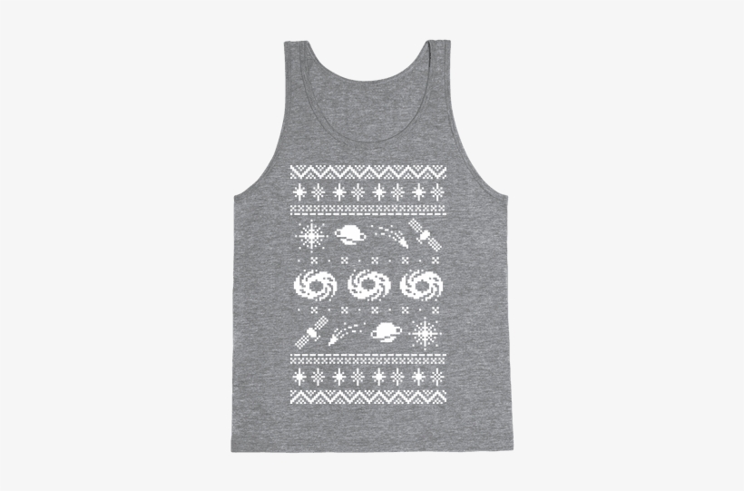Interstellar Christmas Sweater Pattern Tank Top - Infinity And Beyond Shirt, transparent png #3384460
