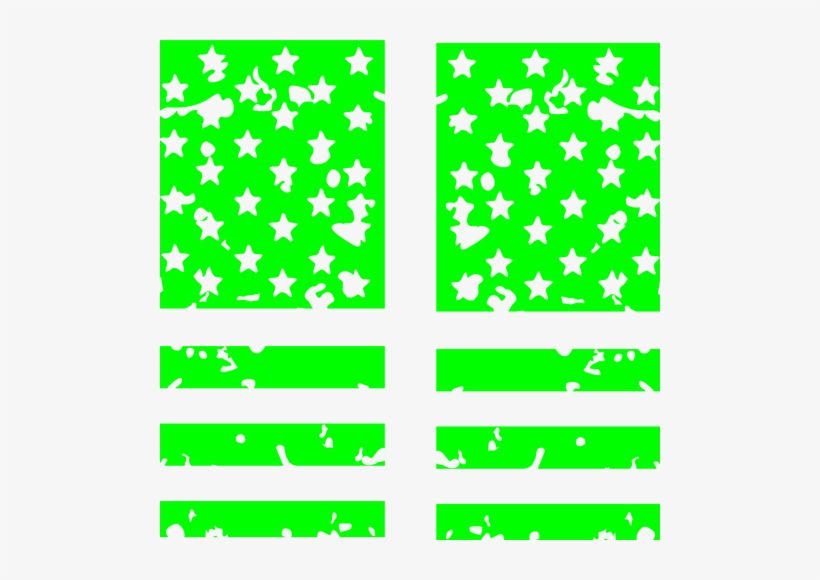Simi-distressed American Flag Pair - Cross, transparent png #3384572