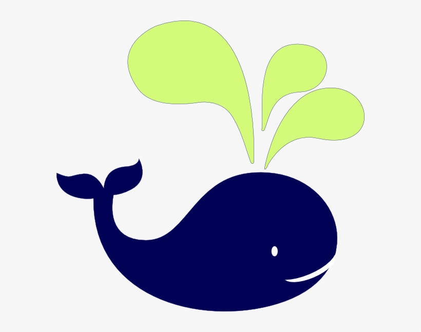 Green Whale - Whale Nautical Baby Shower, transparent png #3384662
