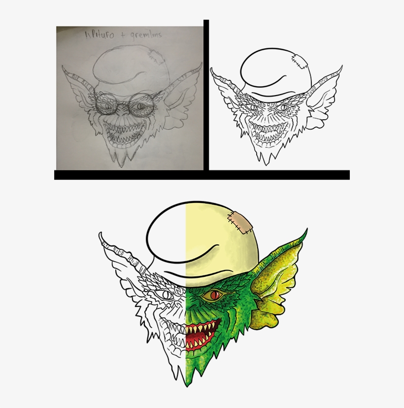 Gremlins - Illustration - Sketch, transparent png #3385049