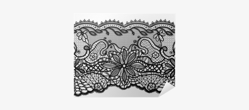 Template Frame Design For Card - Simple Lace Pattern, transparent png #3385377
