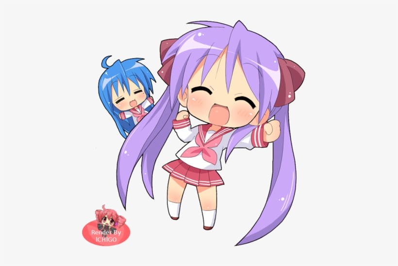 Anime, Chibi, And Lucky Star Image - Lucky Star Kagami Chibi, transparent png #3385463