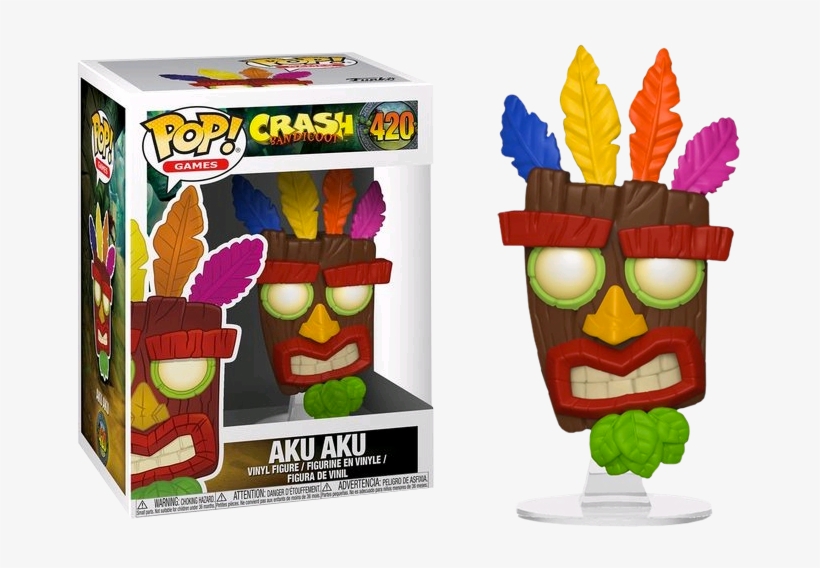 Crash Bandicoot Funko Pop Aku Aku, transparent png #3385971