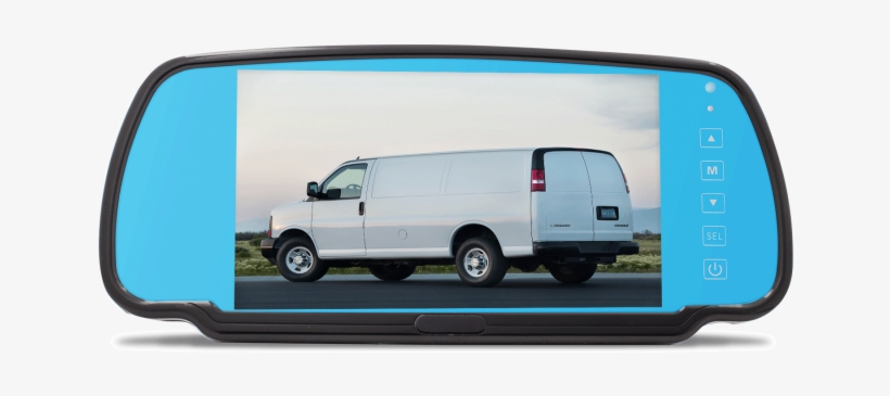 7" Color, Anti-glare Lcd Combo Rearview Mirror / Monitor - Jpeg, transparent png #3386294