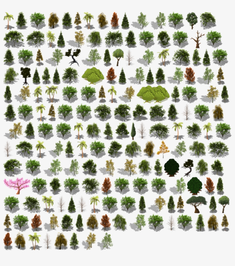 Preview - Pine Tree Sprite Sheet - Free Transparent PNG Download - PNGkey