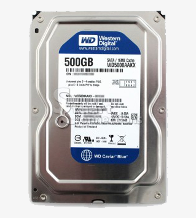 Wd 500gb Sata Hdd - 250 Gb Hard Disk, transparent png #3386500