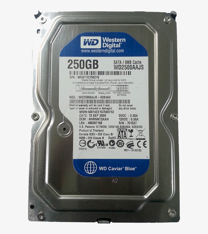 Wd 250gb Sata Hdd - Western Digital Wd6400aacs-00g8b1 Hard Drive 640gb, transparent png #3386645