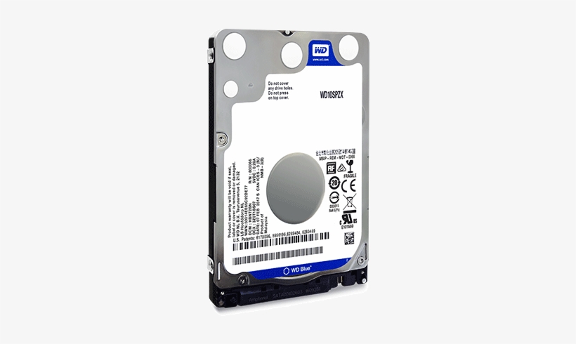 View Larger - Wd Blue 1tb Wd10spzx, transparent png #3386928