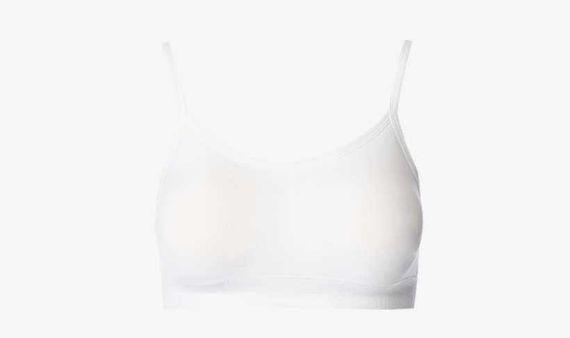 white sports bralette