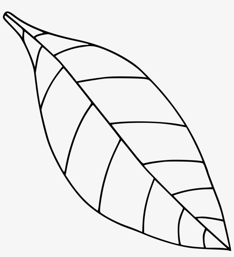 This Free Icons Png Design Of Plain Single Leaf, transparent png #3387238