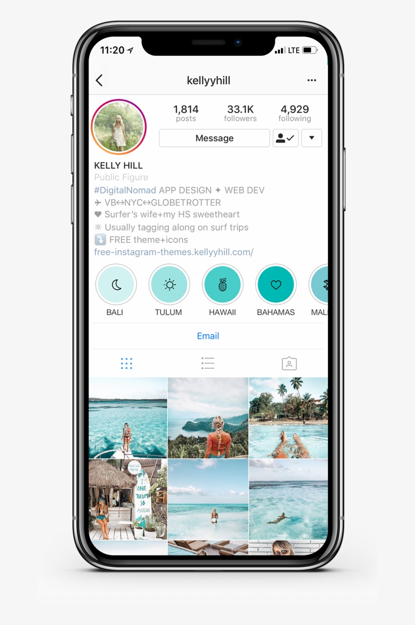 Image - Instagram Feed Mockup, transparent png #3387462