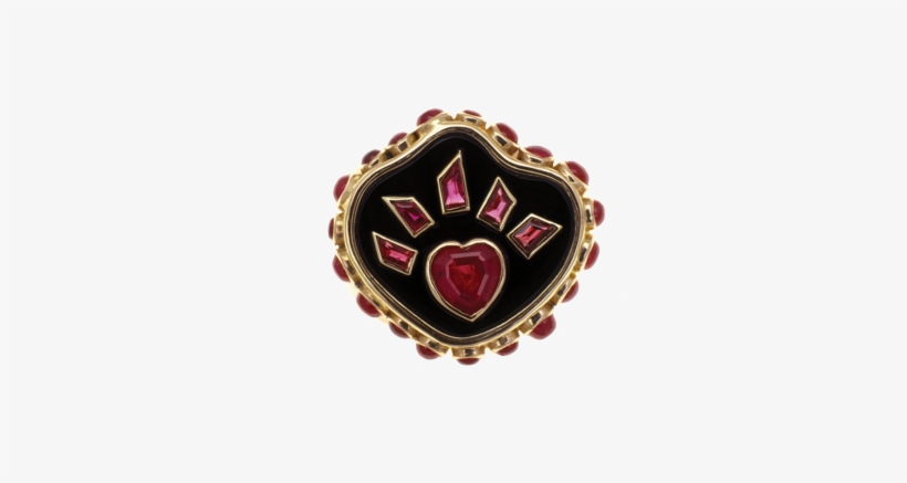 Flaming Heart Ring - Ring, transparent png #3387611
