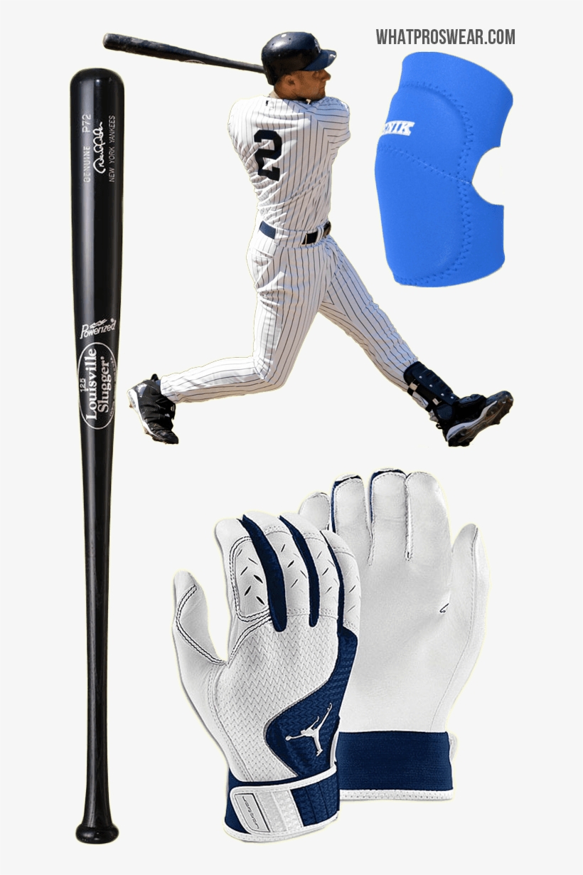 Derek Jeter Bat, Derek Jeter Batting Gloves, Derek - Jordan Batting Gloves 2017, transparent png #3387636