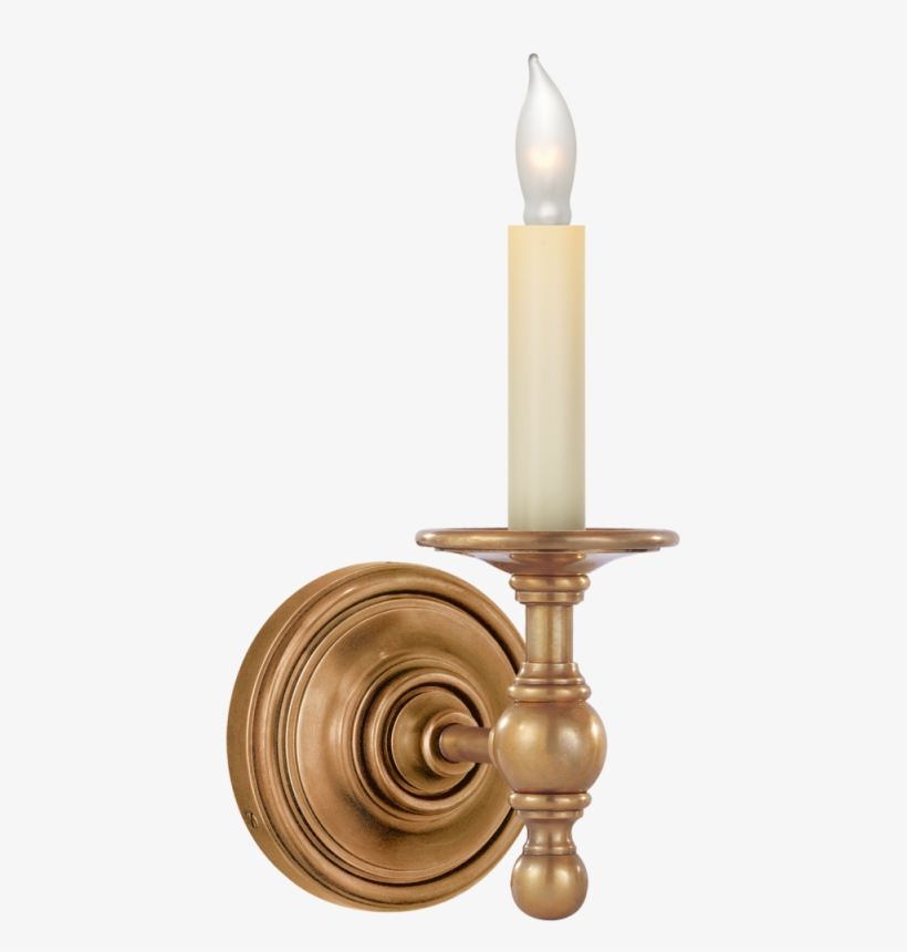 Classic Single Sconce In Hand-rubbed Antique Bra - Visual Comfort E.f. Chapman Classic Single Sconce, transparent png #3387638