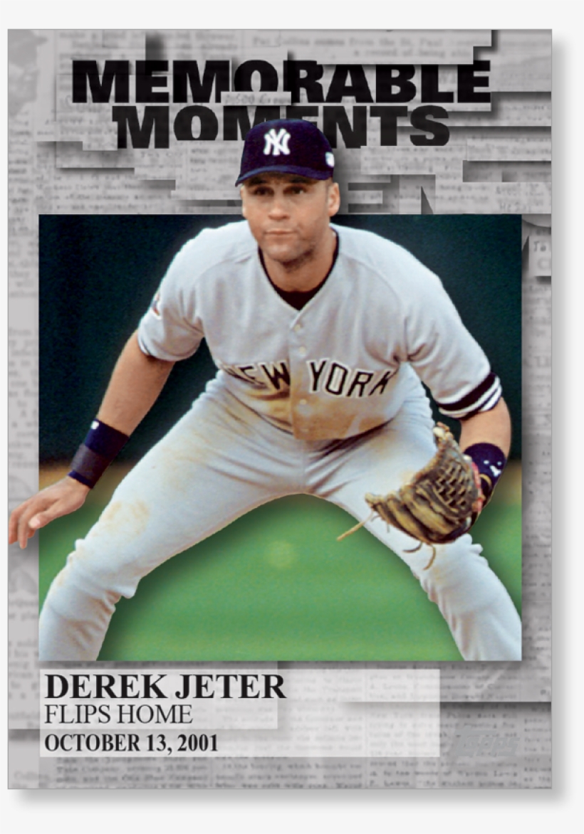 Derek Jeter 2017 Topps Baseball Series 2 Memorabe Moments - College Baseball, transparent png #3387664