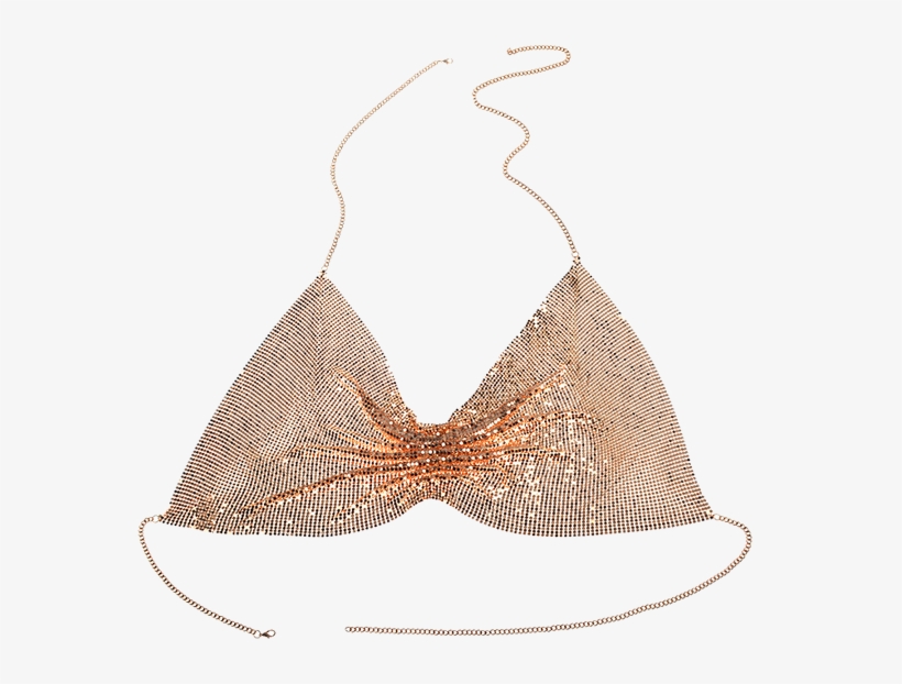 Embellished Sequins Bra Body Chain - Sequins Beach Bra Body Jewelry Chain - Silver, transparent png #3387666