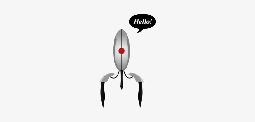 Portal Turret - Hello - Portal Turret Hello - Free Transparent PNG ...