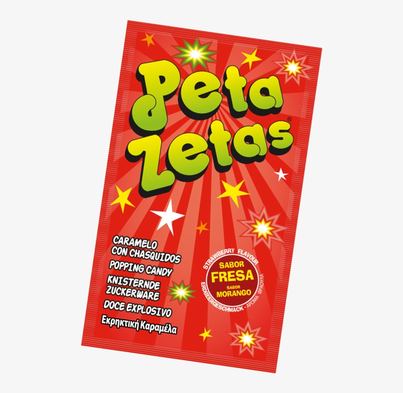 Peta Zetas Sabor Fresa - Pop Rocks, transparent png #3387866