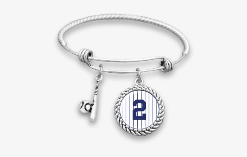 Derek Jeter Collection - New York Baseball #2 Charm Bracelet Derek Jeter Bracelet, transparent png #3387993