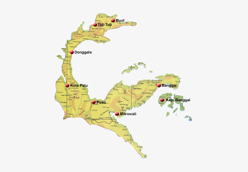 Kabupaten Poso Merupakan Kabupaten Tertua Dan Terbesar - Central Sulawesi, transparent png #3388174