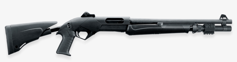 Supernova Pump-action Shotgun, Black, Pistol Grip, - Benelli Supernova Tactical Le, transparent png #3388723