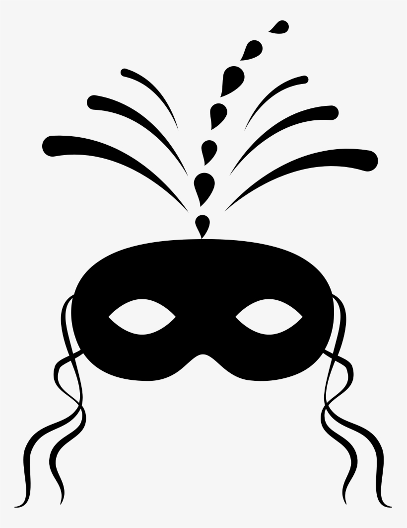 Festive Carnival Mask - Carnival Mask Vector, transparent png #3388982