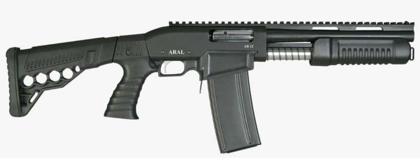 Aral Ar-12 Vertical Magazine Pump Action Shotgun - Molot Ak 47, transparent png #3389006