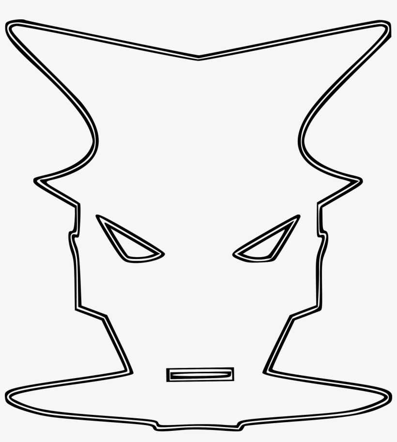 This Free Icons Png Design Of Carnival Mask 3 Outline, transparent png #3389027