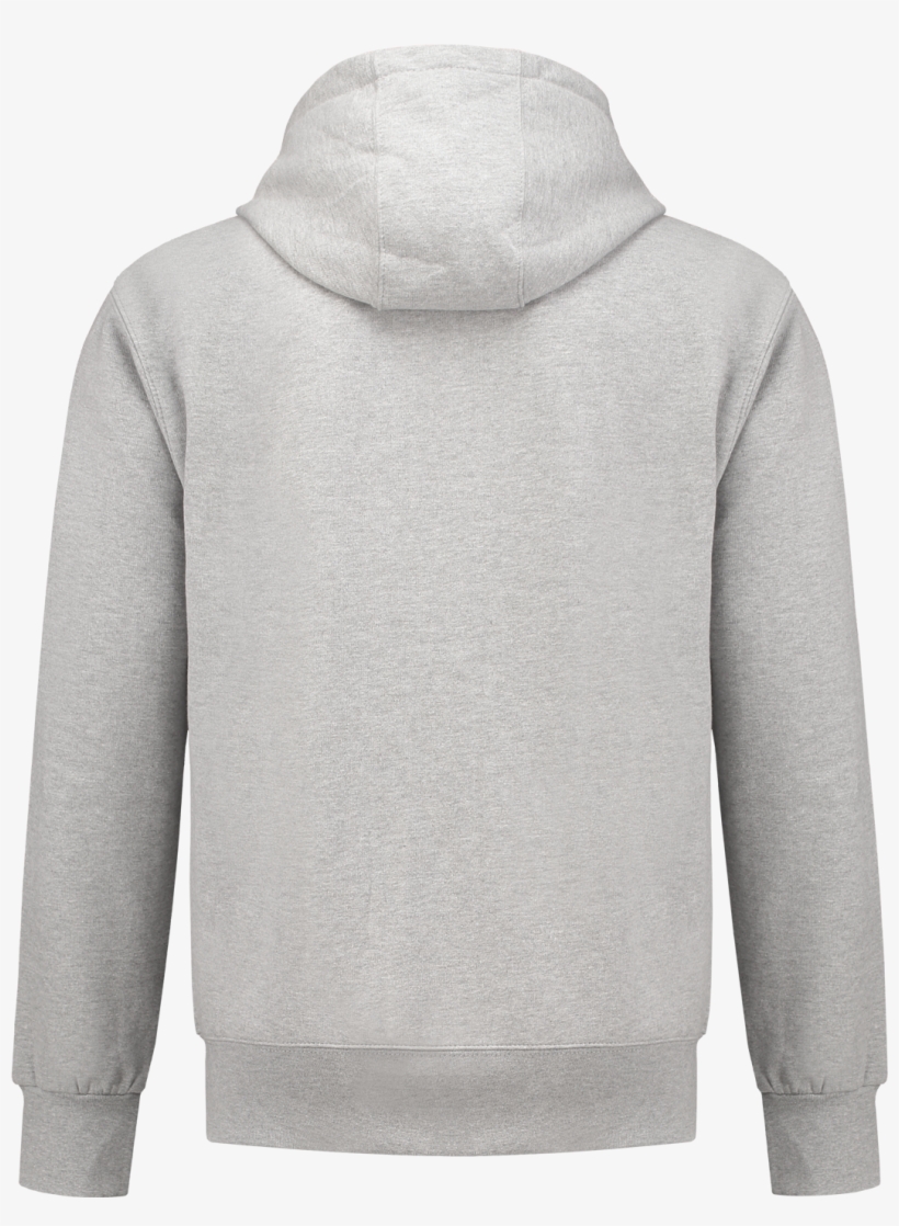 8642 Outfitters Hooded Sweatvest Uni Grey Melange - Light Grey Hoodie Back, transparent png #3389410
