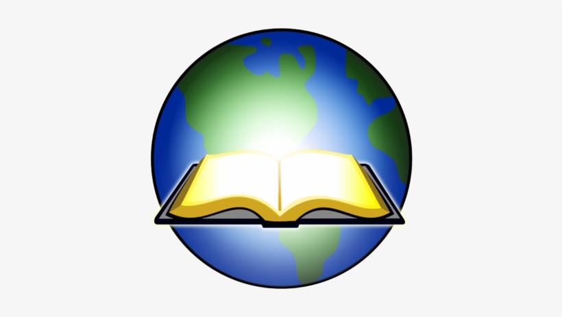 Open Bible Lights Up Globe - Open Bible Clipart Png, transparent png #3390393