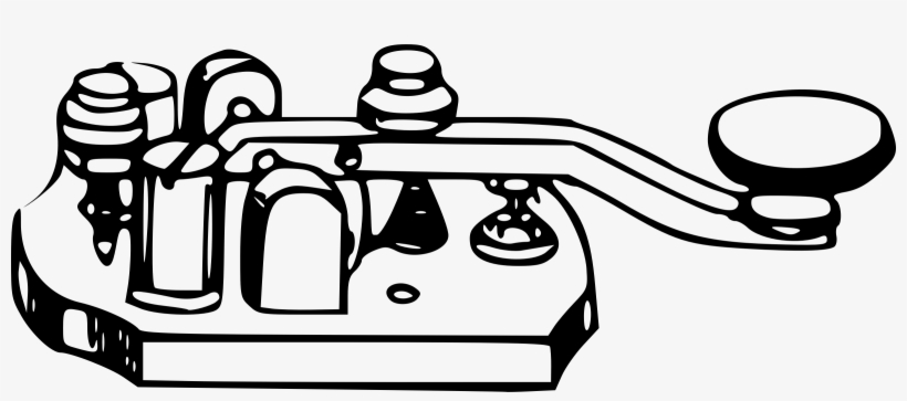 Telegraph Key Electrical Telegraph Telegraphy Computer - Telegraph Clipart, transparent png #3390552
