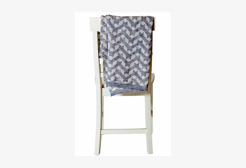 100% Merino Baby Blanket With Crosshatch Pattern Grey - Folding Chair, transparent png #3390581