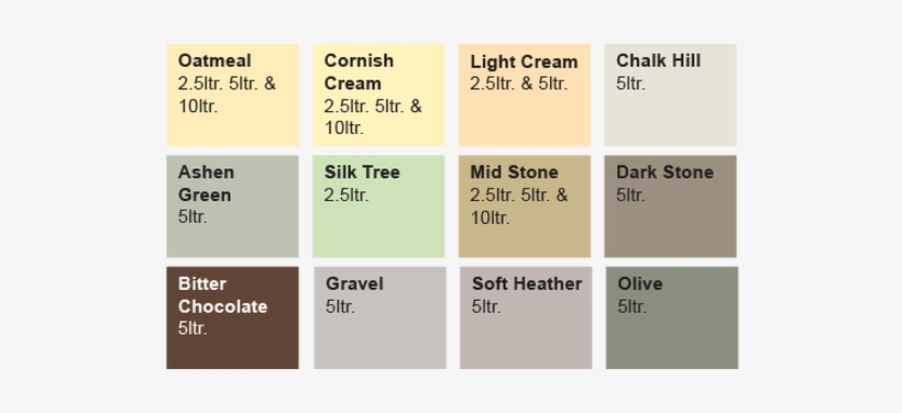 Exterior Masonry Paint Colour Chart