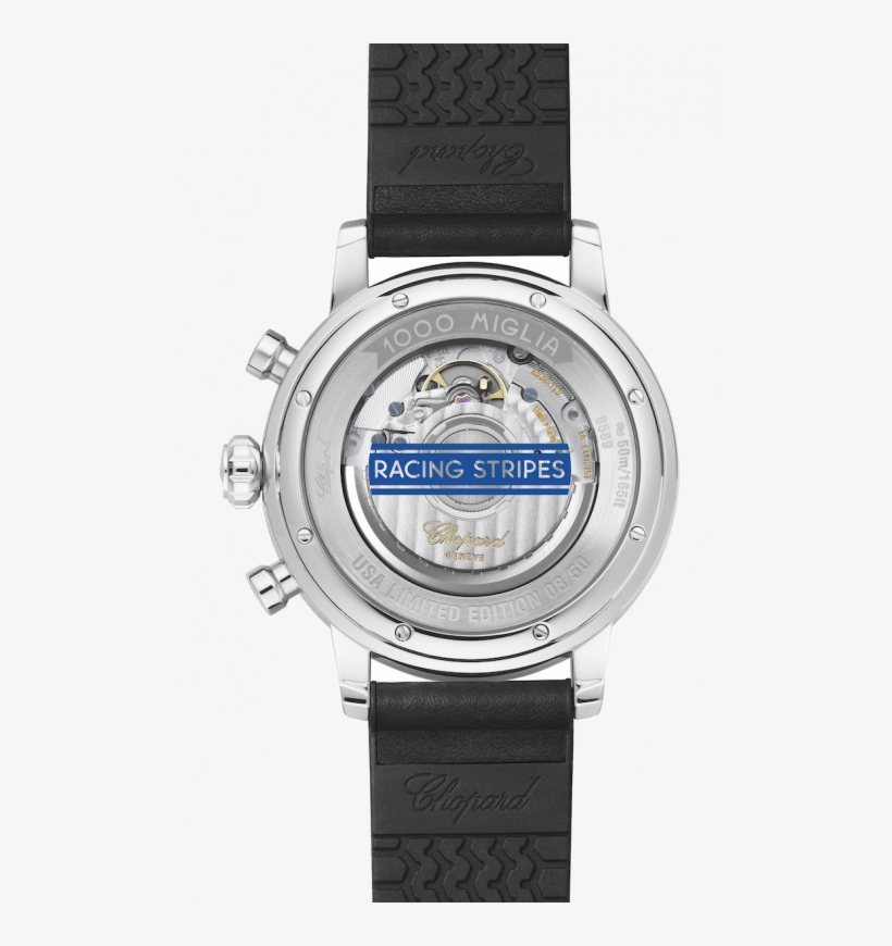 1 - Chopard Mille Miglia Stainless Steel & Rubber Strap, transparent png #3391489