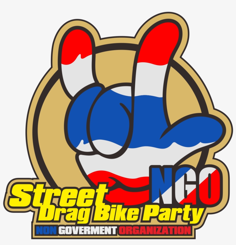 Logo Street Drag Bike Party Vector Cdr & Png Hd - Logo Ngo Thailand, transparent png #3391696