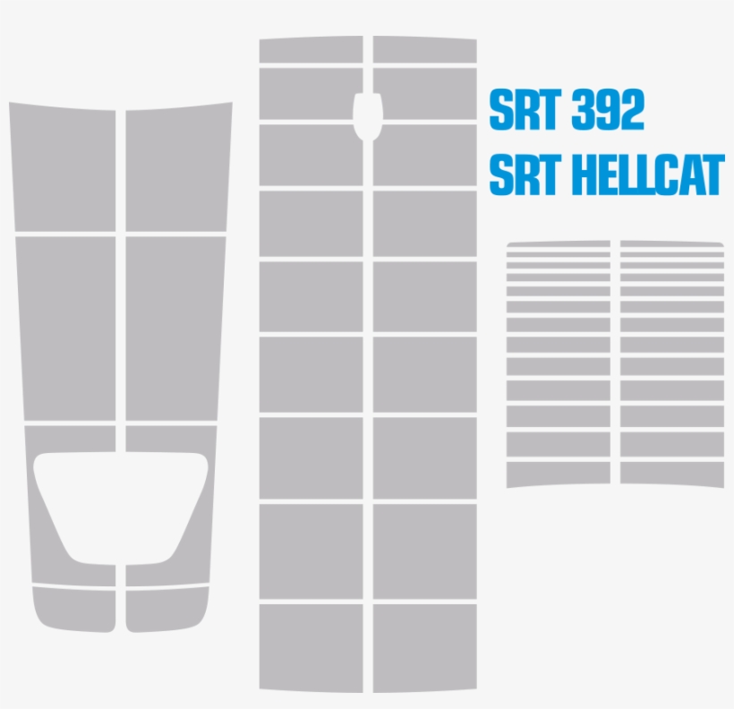 Dodge Challenger Blacktop '16 Rally Stripes Kit - Dodge Challenger, transparent png #3391882