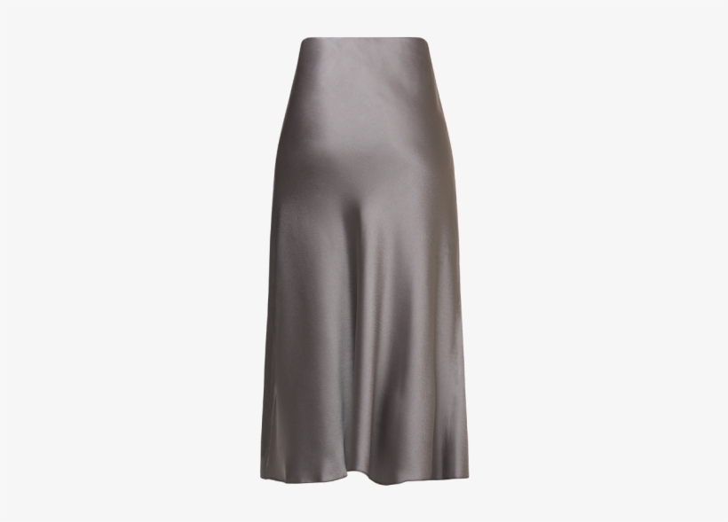 Glossy Hammer Satin Skirt - A-line, transparent png #3392596