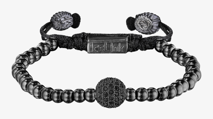 Black Globe Bead Bracelet - Bracelet, transparent png #3392894