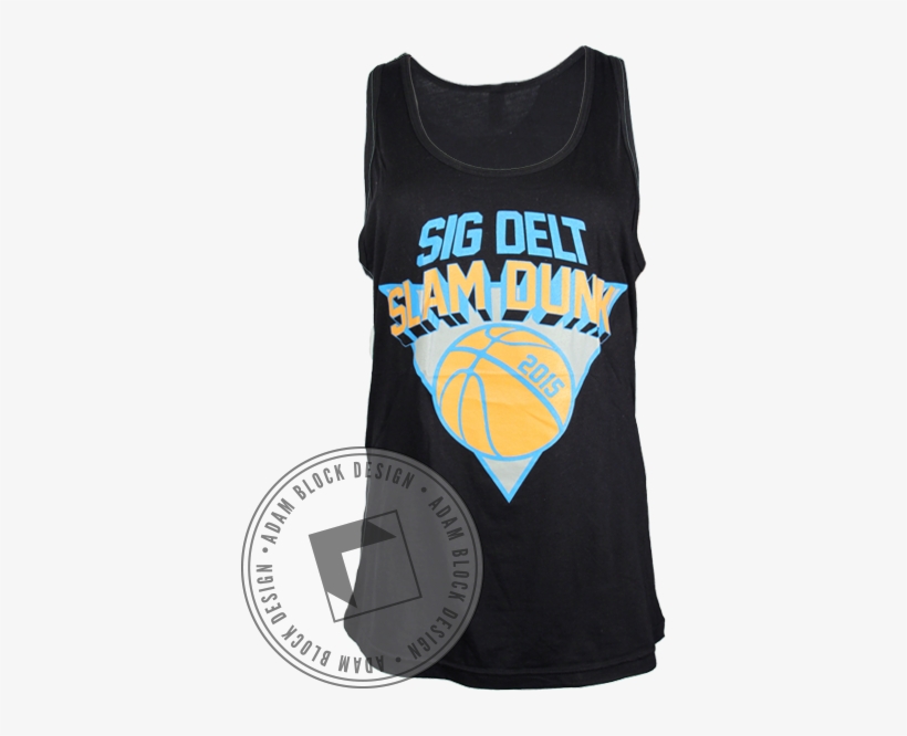 Sigma Delta Tau Slam Dunk Tank - Active Tank, transparent png #3392917
