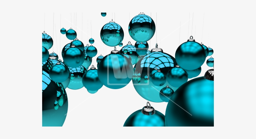 Glassy Blue Ornaments - Christmas Ornament, transparent png #3393070