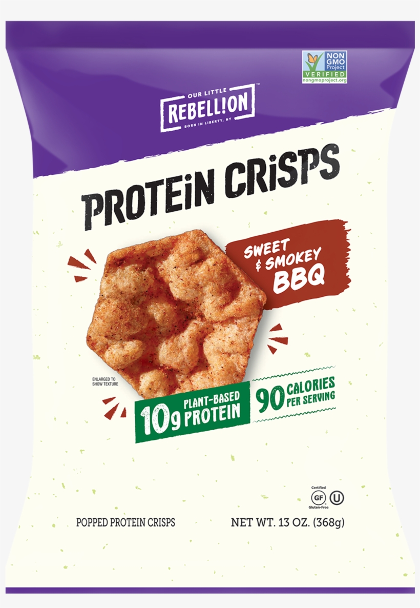 13oz Sweet & Smokey Bbq - Our Little Rebellion Protein Crisps, transparent png #3393310