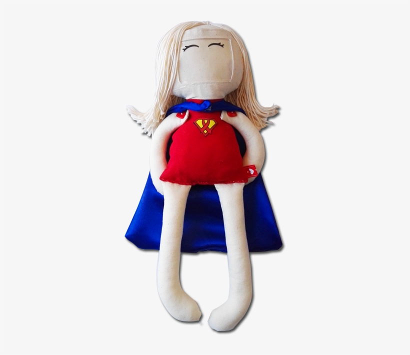 Superhero Supergirl - Stuffed Toy, transparent png #3393510